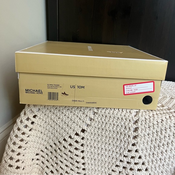 Michael Kors Cheetah Print Olympia Trainer Platform Sneaker HAIRCLIF LTHR sz 10 - Picture 13 of 13